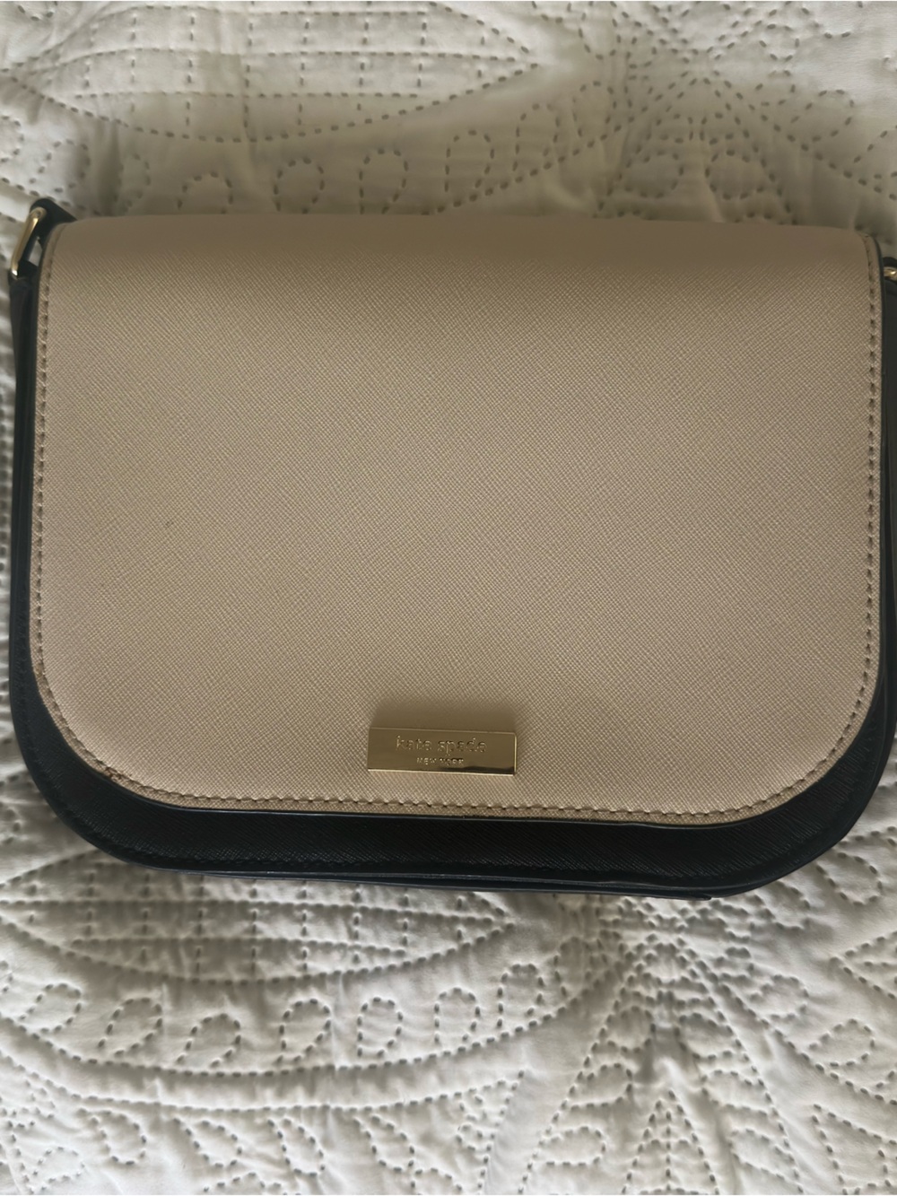 Kate Spade Two-Tone Cream and Black Bag